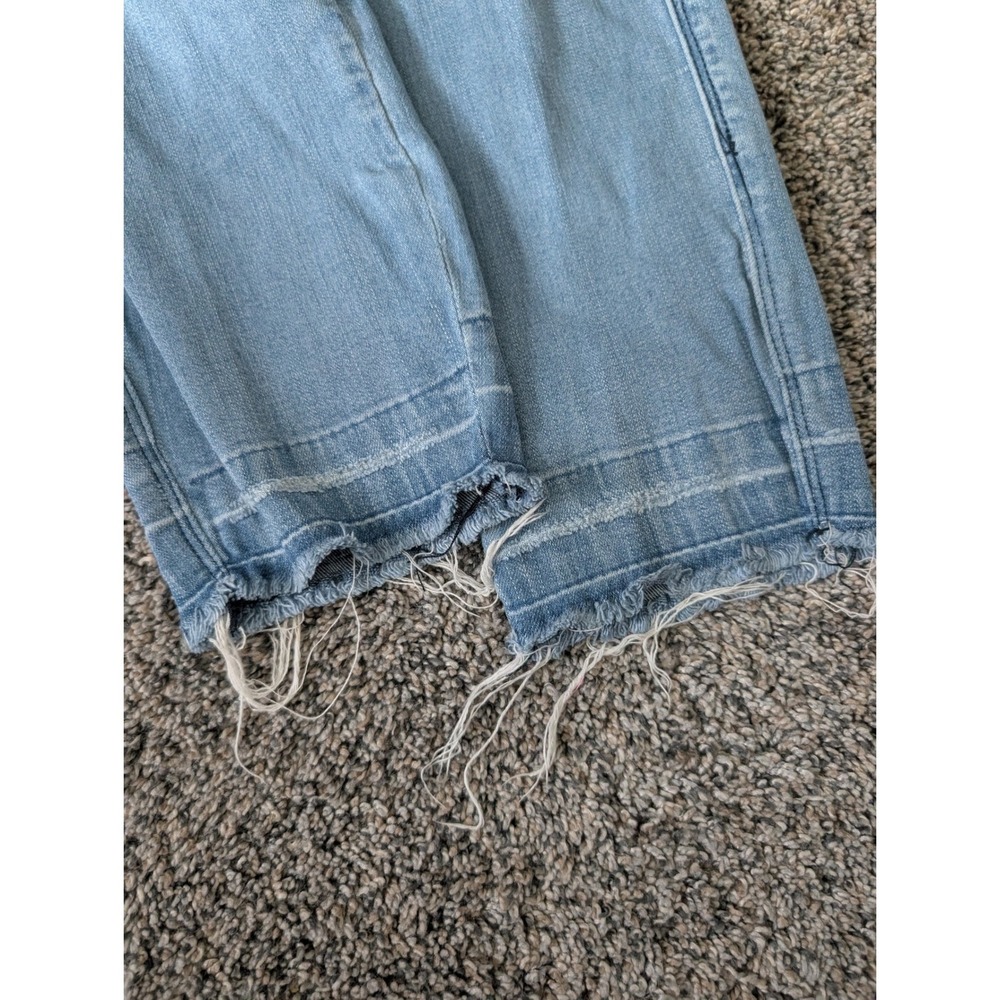KanCan Light Wash Distressed Skinny‎ Jeans Raw Hem Size 28 W9 - Picture 2 of 7